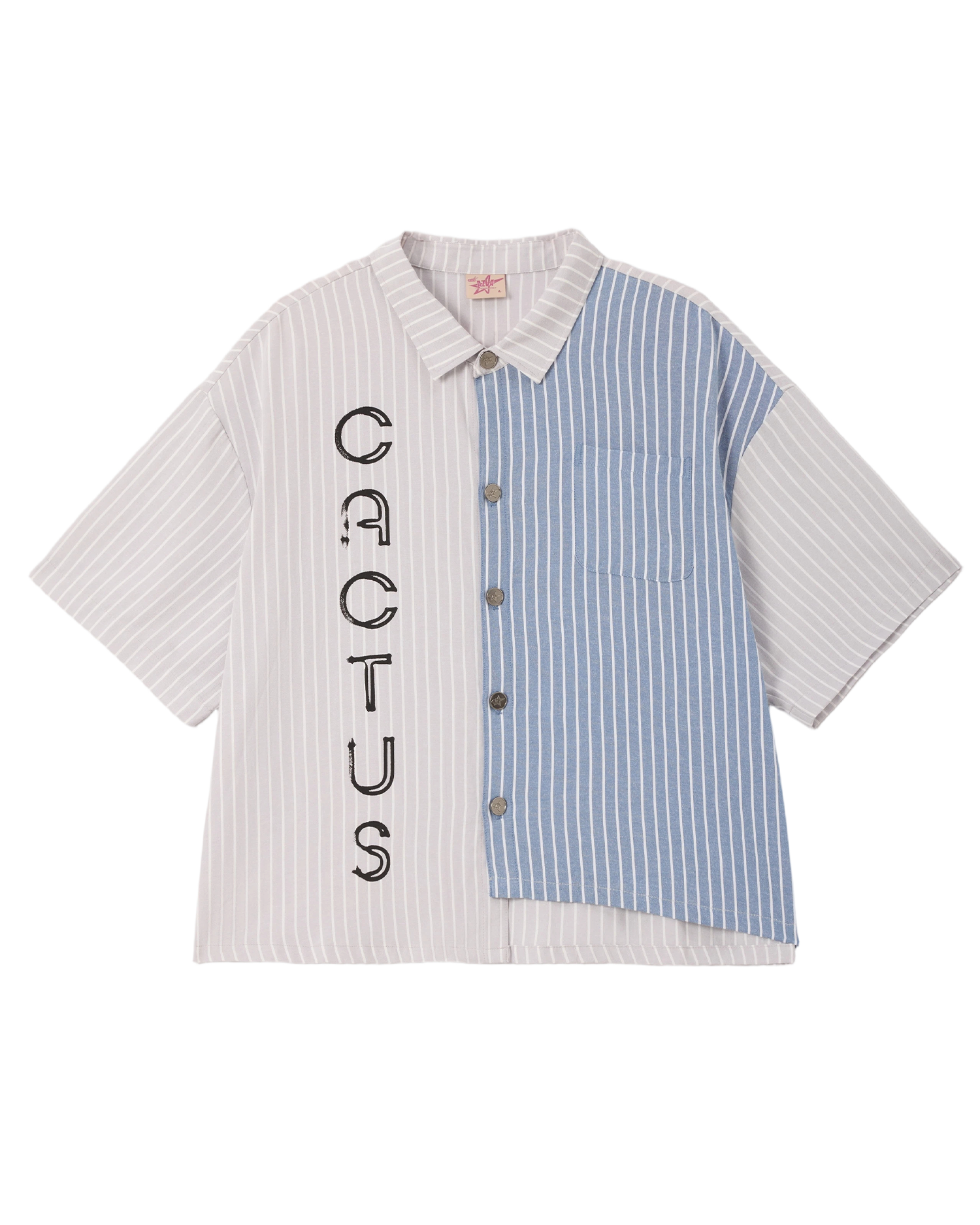 Half & Half Button Up