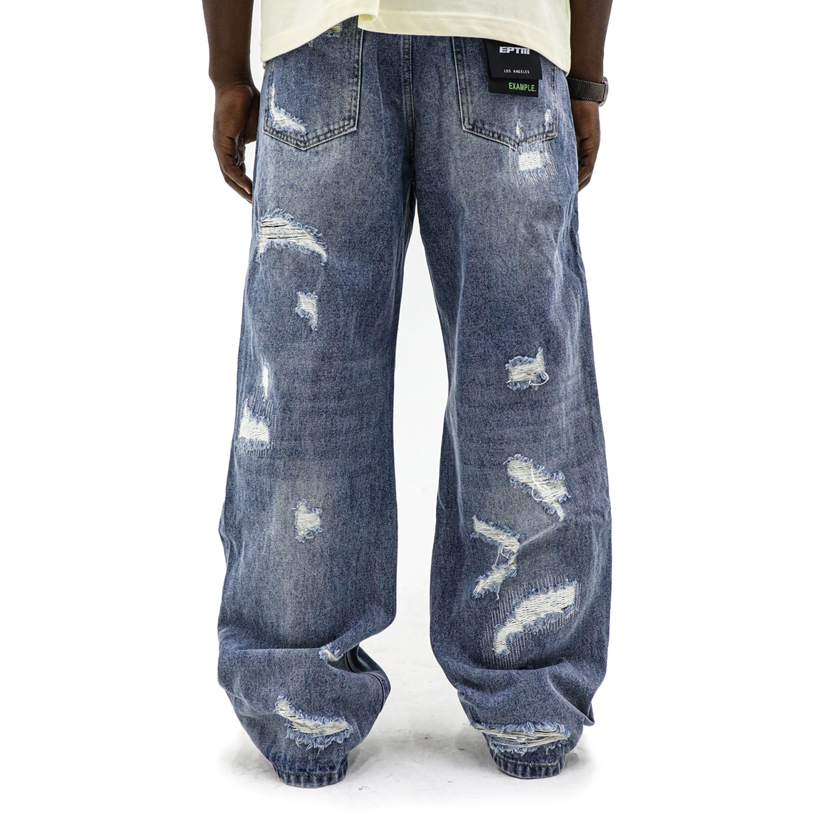 EPTM Five Boros Jean pants featuring a classic denim design with a straight fit and subtle stitching details.