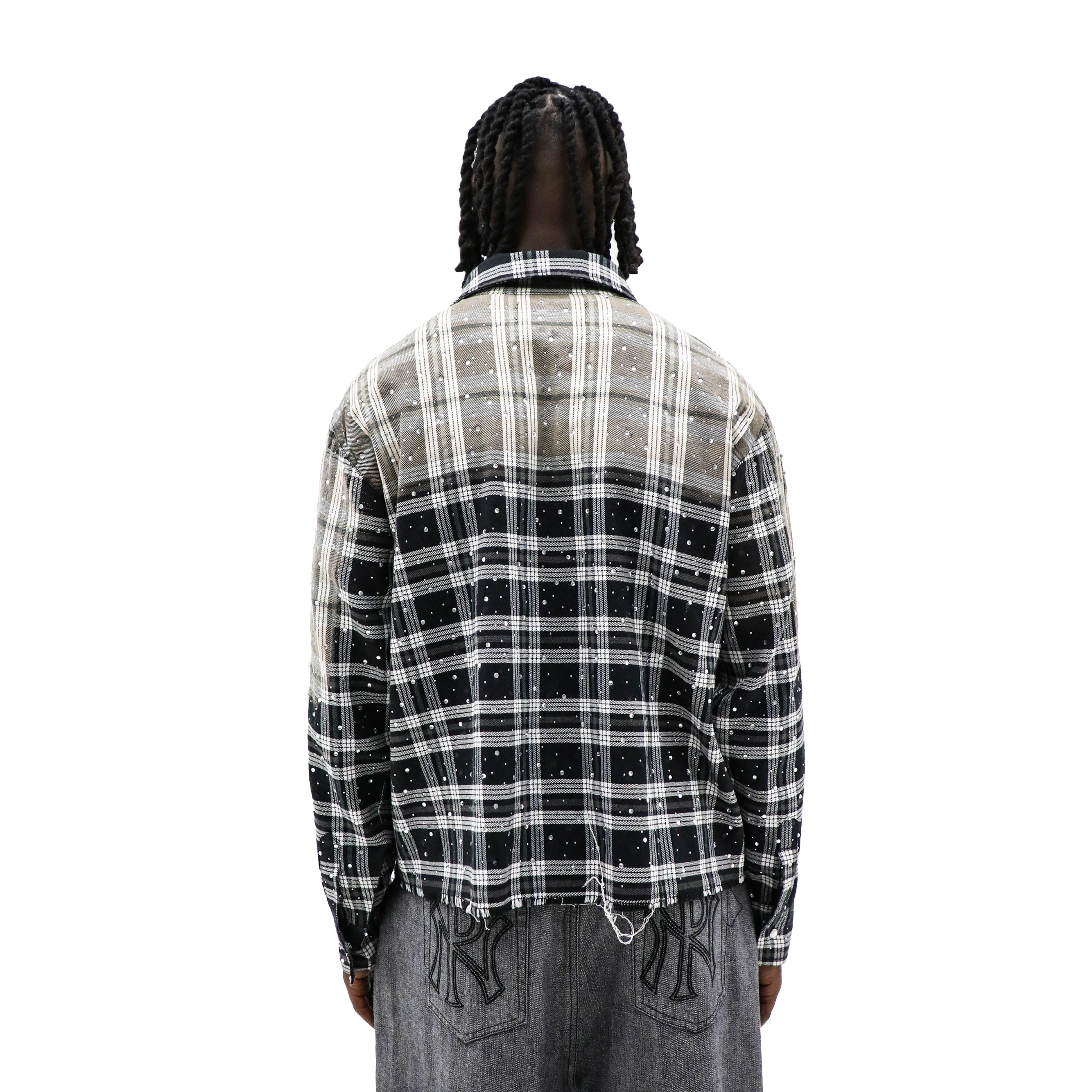 Stone flannel long sleeve top from HeightsDistrict, casual shirt with a soft, cozy fabric and classic button-up design.