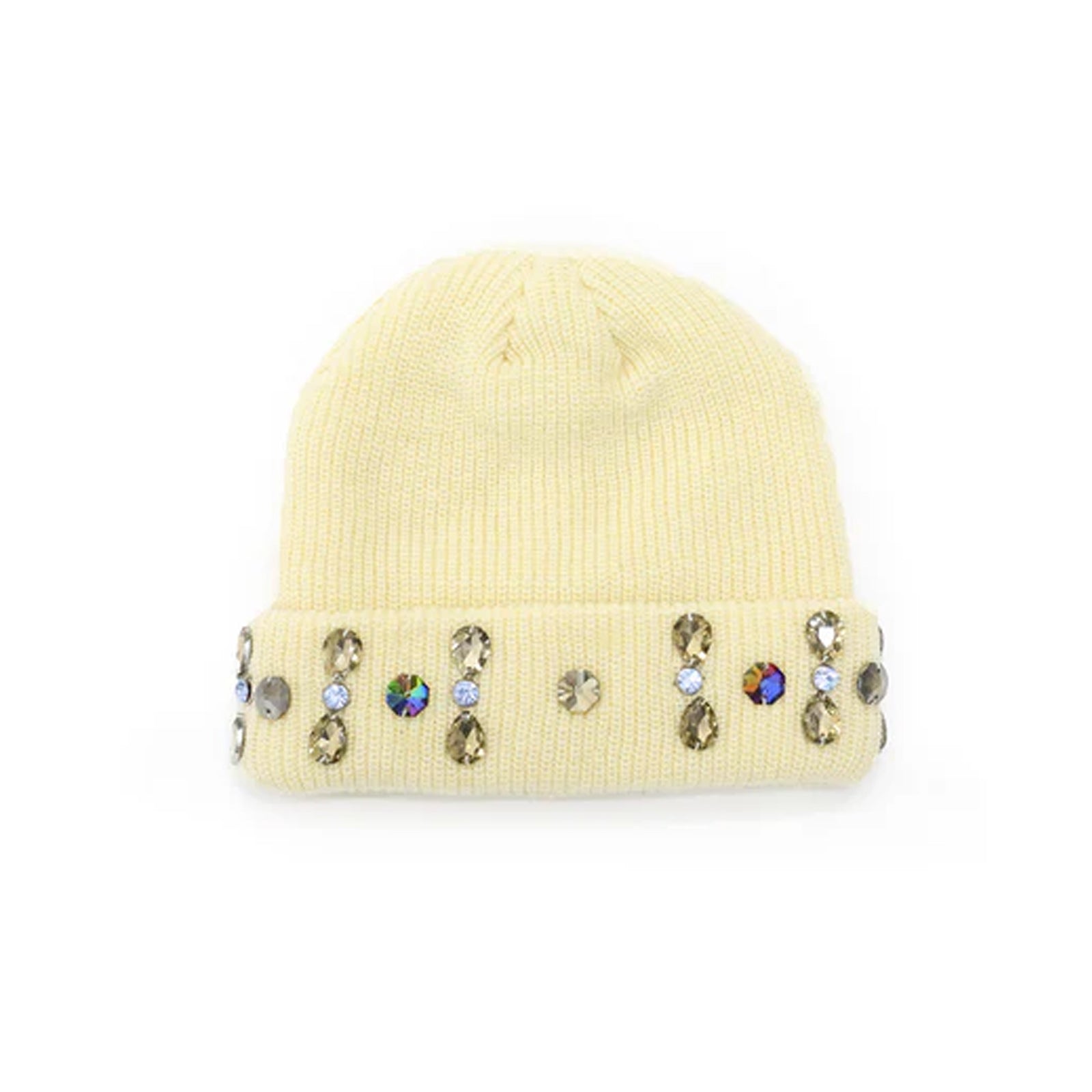 Cream Jewel Beanie