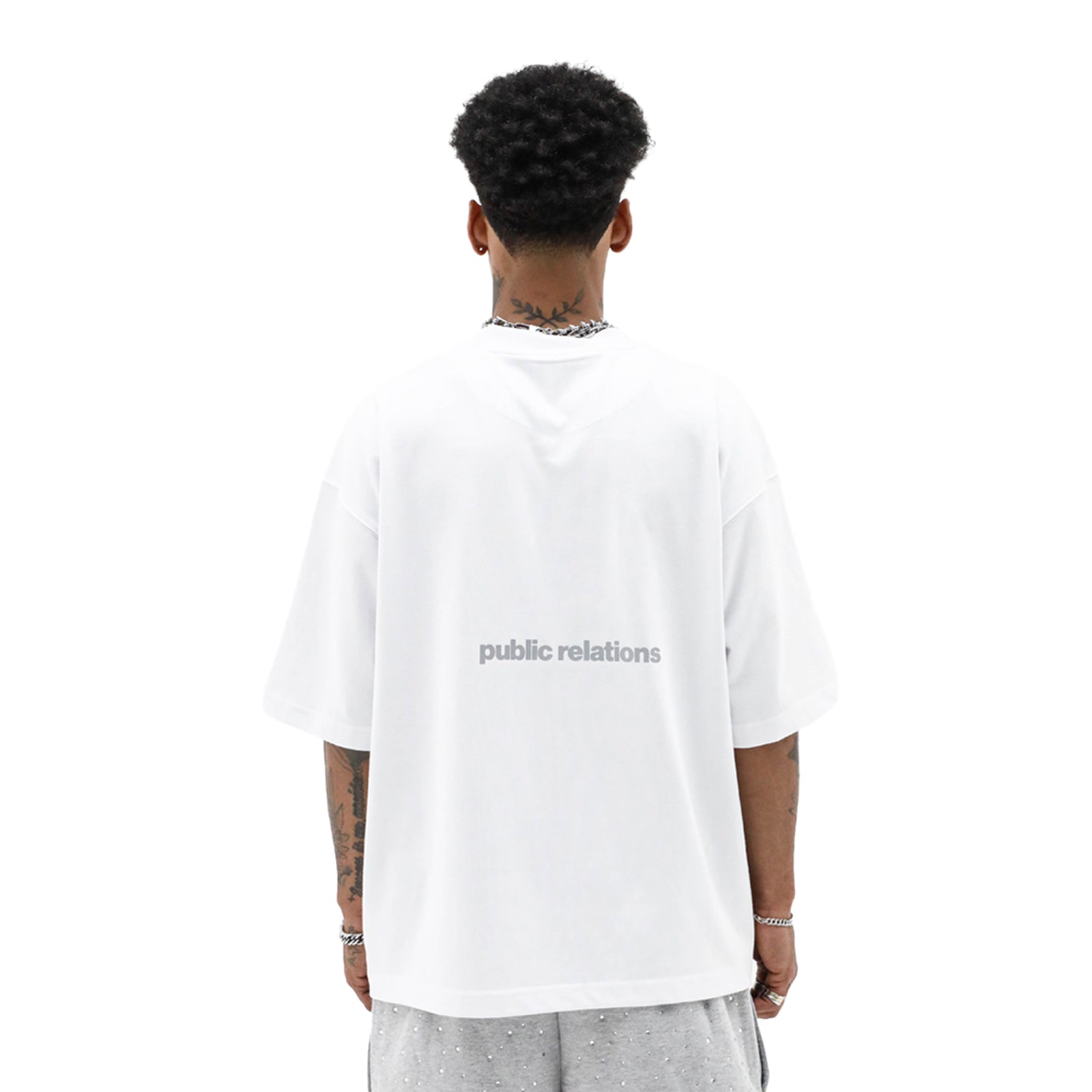 HeightsDistrict Freaknik 2 T-shirt featuring bold graphic print on black cotton fabric, casual streetwear style.