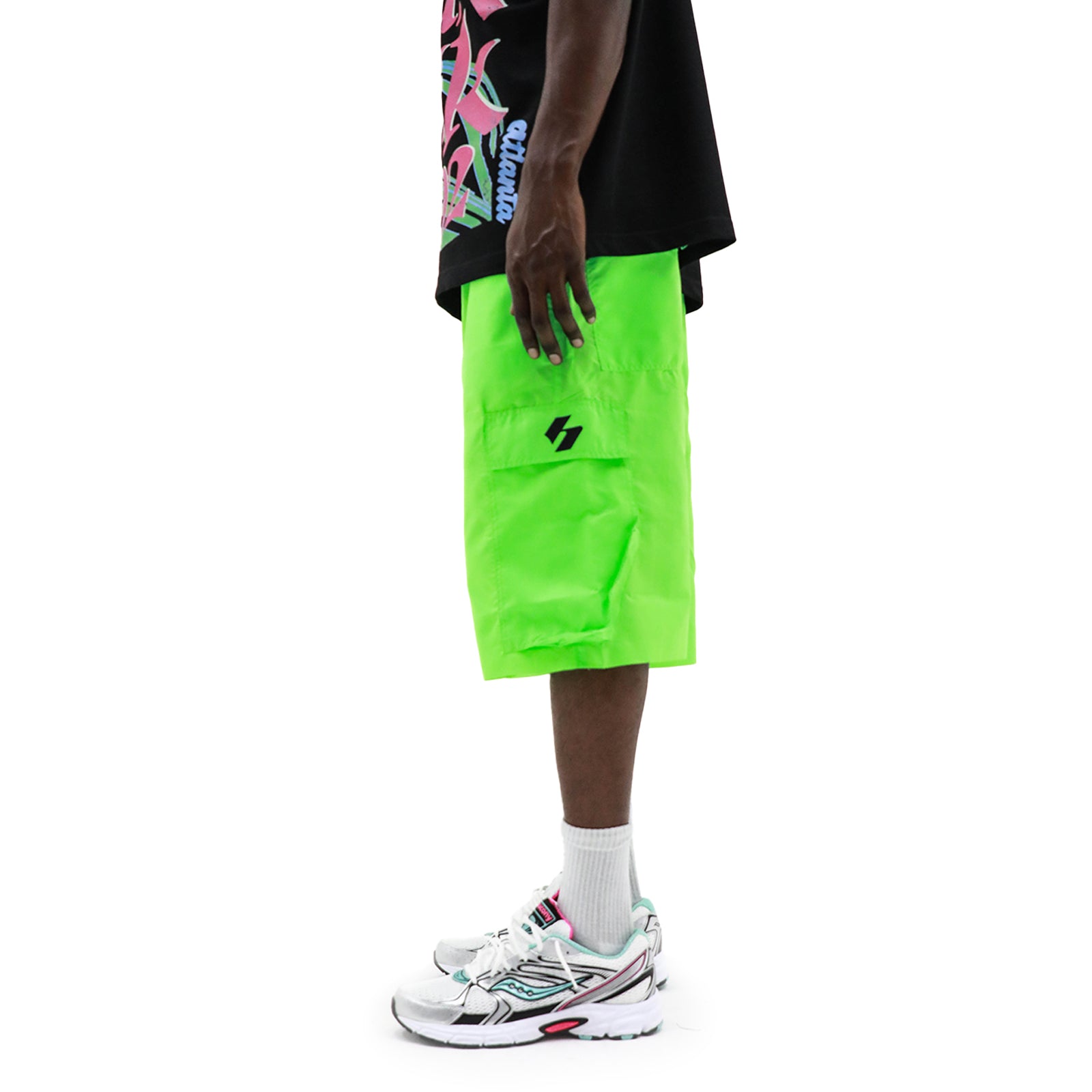 Neon Parachute Cargo Short