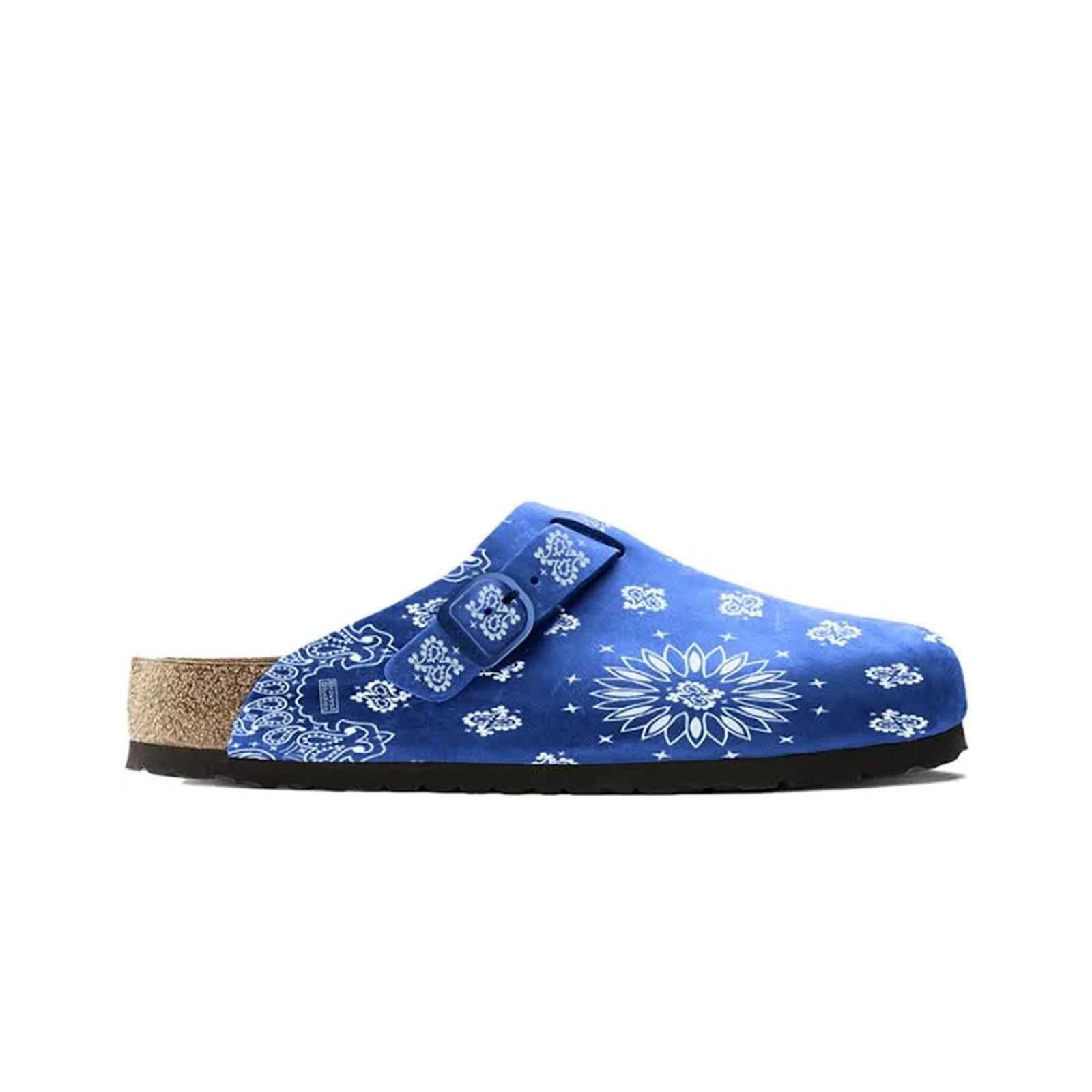 Bravest Studios Paisley Slide featuring a colorful paisley pattern on a stylish slip-on design.