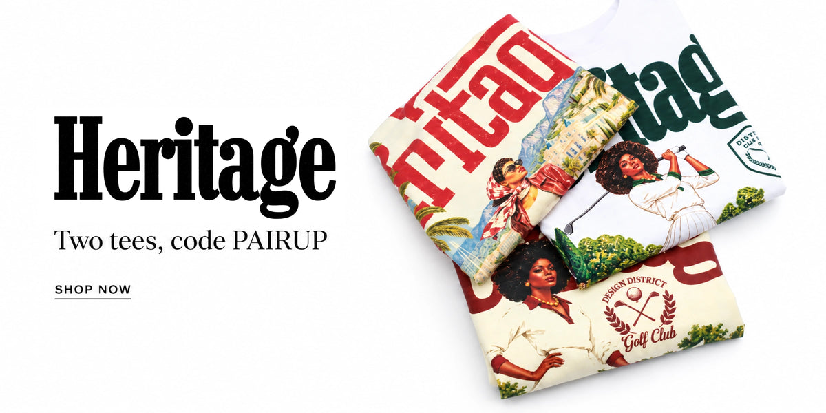 Heritage, two tees, code PAIRUP.