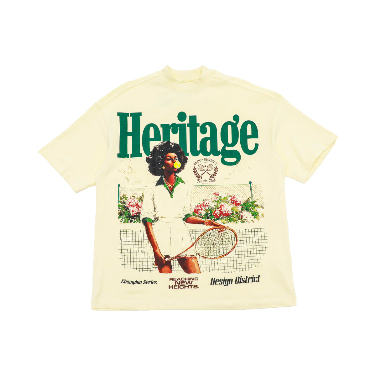 Heritage Racquet Co — front flat lay on a white background.