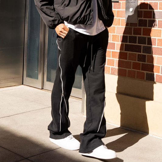 Zip Flare Sweatpants