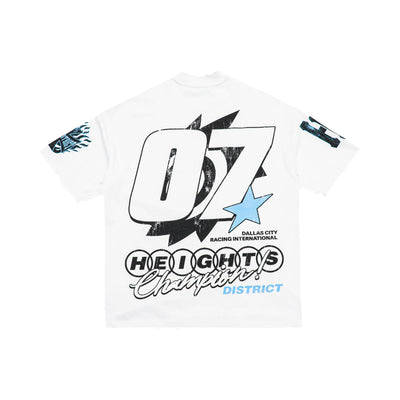 Heights Racing Club — alternate flat lay on a white background.