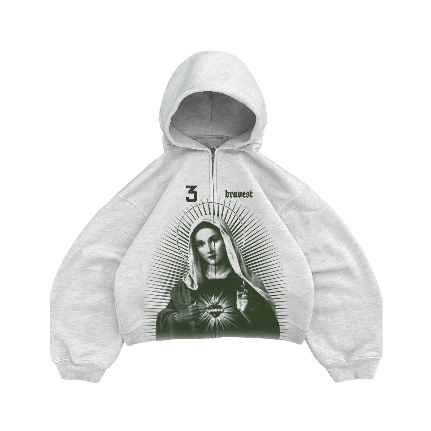 Bravest Zip Up Hoodie