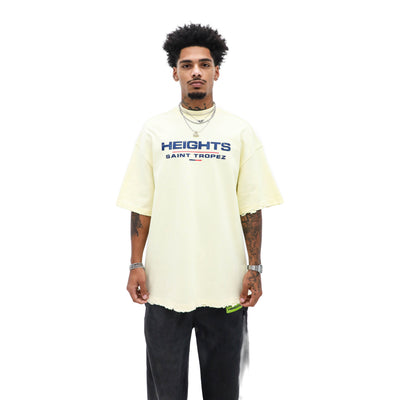 Saint Tropez Graphic Tee – Cream — front view