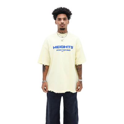 Portofino Graphic Tee – Cream — front view