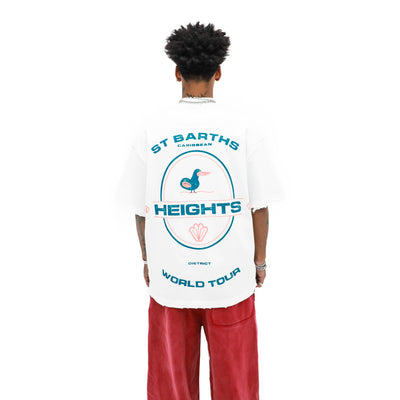 St. Barths Graphic Tee – White — back view