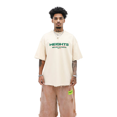 Marrakech Graphic Tee – Tan — front view
