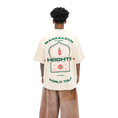 Marrakech Graphic Tee – Tan — back view