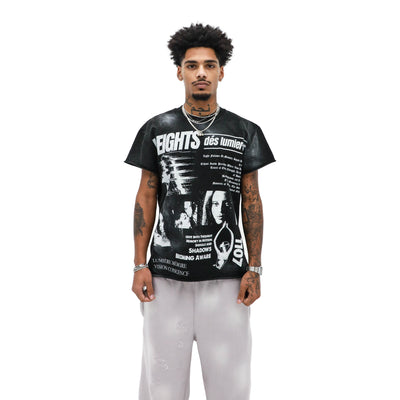 Heights Lumière Graphic Tee – Black — front view