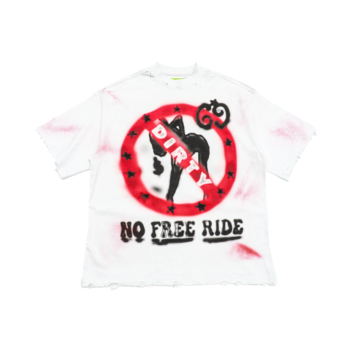 No Free Ride — front flat lay on a white background.