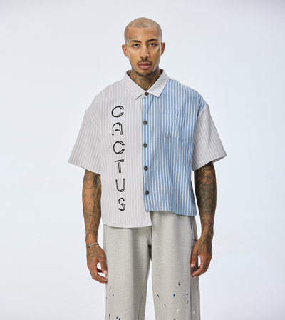 Half & Half Button Up
