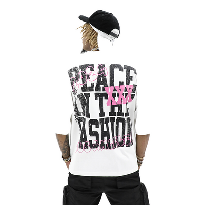 Cosa Nostra Asset Tee, black cotton T-shirt with white graphic print, casual men's apparel, front view, soft fabric texture.