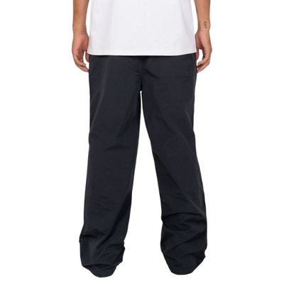 Black EPTM Catalina Pants featuring a relaxed fit and tapered leg, displayed in a stylish flat-lay view.