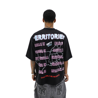 Back view of a Dirty Souf Gentlemen's Club T-shirt featuring a stylish logo design on the back.