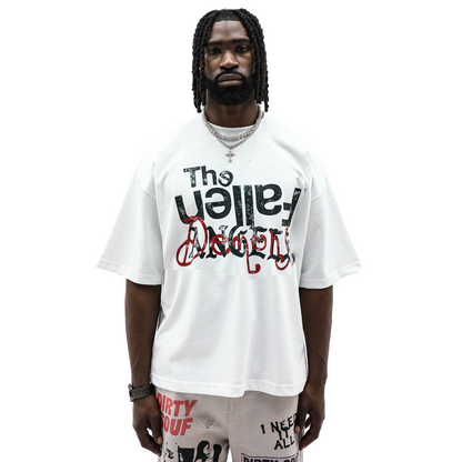 HeightsDistrict Fallen Demon graphic featuring a dark, intricate design with striking colors and detailed artwork.