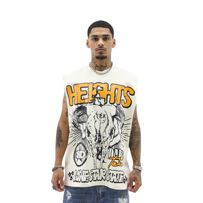 HeightsDistrict LoneStar T-Shirt featuring a graphic design on a casual cotton tee, displayed on a plain background.