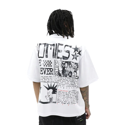 Homies Forever T-shirt by HeightsDistrict featuring a vibrant graphic design on a comfortable cotton shirt.