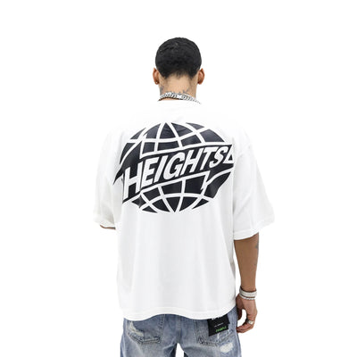 HeightsDistrict Chasing New Heights T-shirt featuring a stylish graphic design on a comfortable fabric.