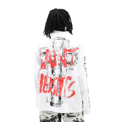 HeightsDistrict "Who God Says You Are" T-shirt featuring inspirational text and a comfortable fit, displayed on a flat lay.