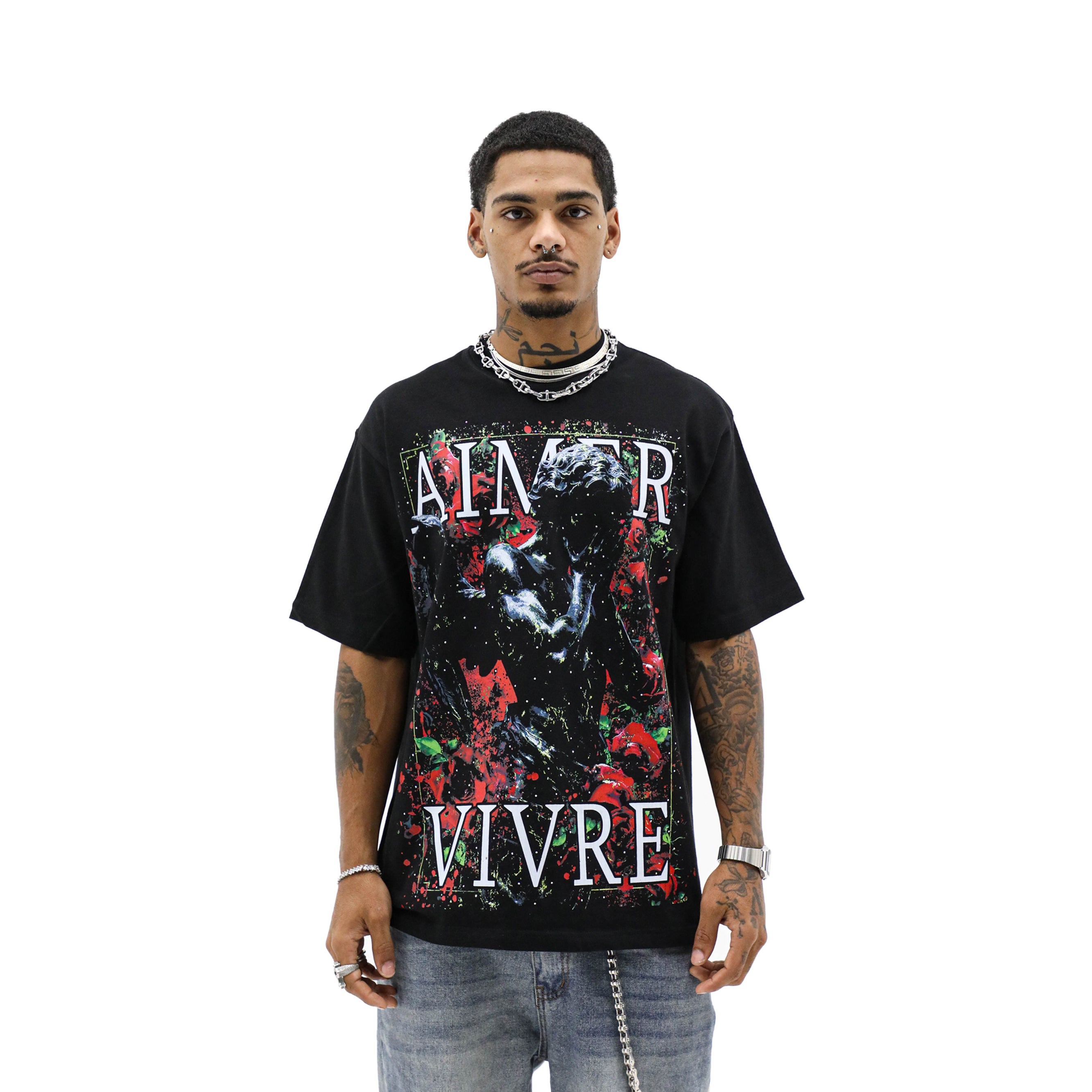 Eros & Roses Rhinestone Tee
