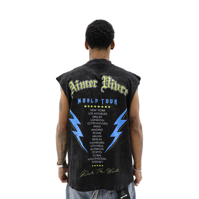 Aimer Vivre Stay True World Tour T-shirt featuring bold graphic print on soft fabric, displayed flat on a white background.