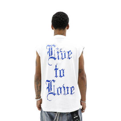 Aimer Vivre Angel & Palms T-Shirt featuring a detailed angel and palm tree graphic on a comfortable cotton fabric.