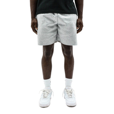 Rhinestone sweat shorts by HeightsDistrict featuring a casual fit with sparkling rhinestone embellishments.