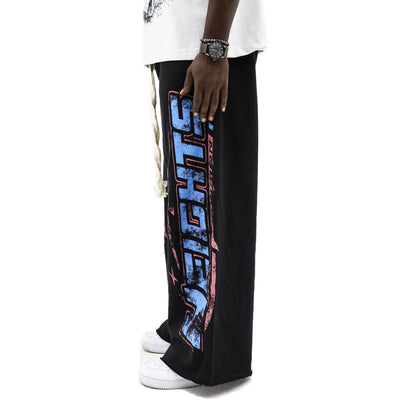HeightsDistrict Heights Sports Division pants in black, featuring a sleek athletic design and comfortable fit.