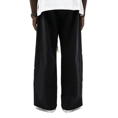 Heights Sports Division pants in navy blue, made by HeightsDistrict, featuring a slim fit and athletic design.