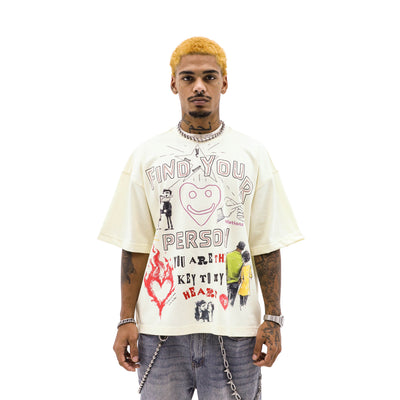 Public Relations Find Your Person T-shirt featuring a bold graphic design on a comfortable cotton fabric.