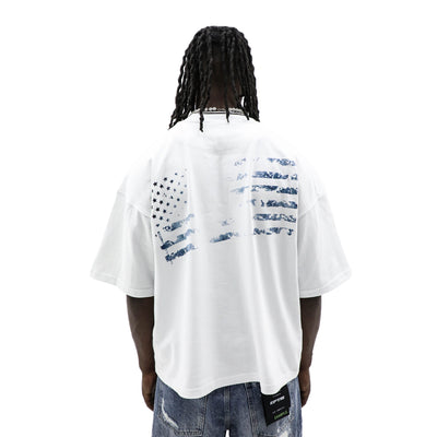 Black Dirty Militia T-shirt by Dirty Souf featuring bold graphic print on the front.