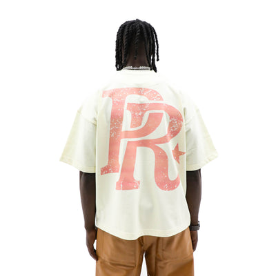 Public Relations "My Everything" T-shirt displayed with a close-up of the black fabric and printed design on the front.