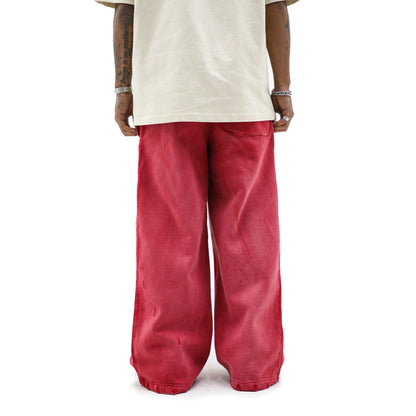 HeightsDistrict Essential Fleece Flares 2.0 pants in cozy fleece fabric, shown in a relaxed fit with a high waistband and flared leg design.