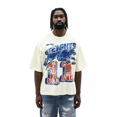 Black Don't Chase T-shirt by HeightsDistrict featuring bold white text on the front, casual fit, and soft cotton fabric.