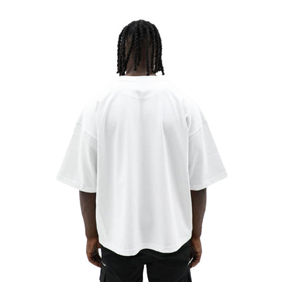 Heritage Classics Twin City Club Classic T-shirt in white with logo print, displayed on a hanger against a plain background.