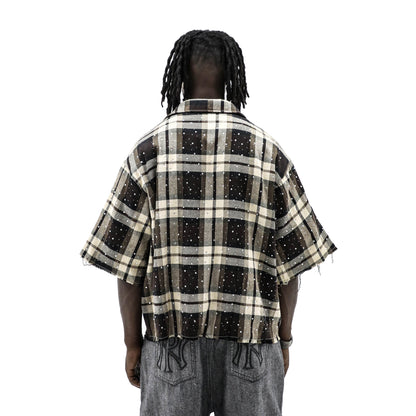 Rhinestone Flannel (Brown)