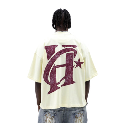 Heritage Classics Heritage Gridiron Classic T-shirt in black, featuring a vintage football graphic on the front.