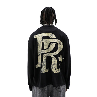 HeightsDistrict Ali Greatest Ever T-Shirt in black with bold white print, showcasing a casual fit and graphic design.