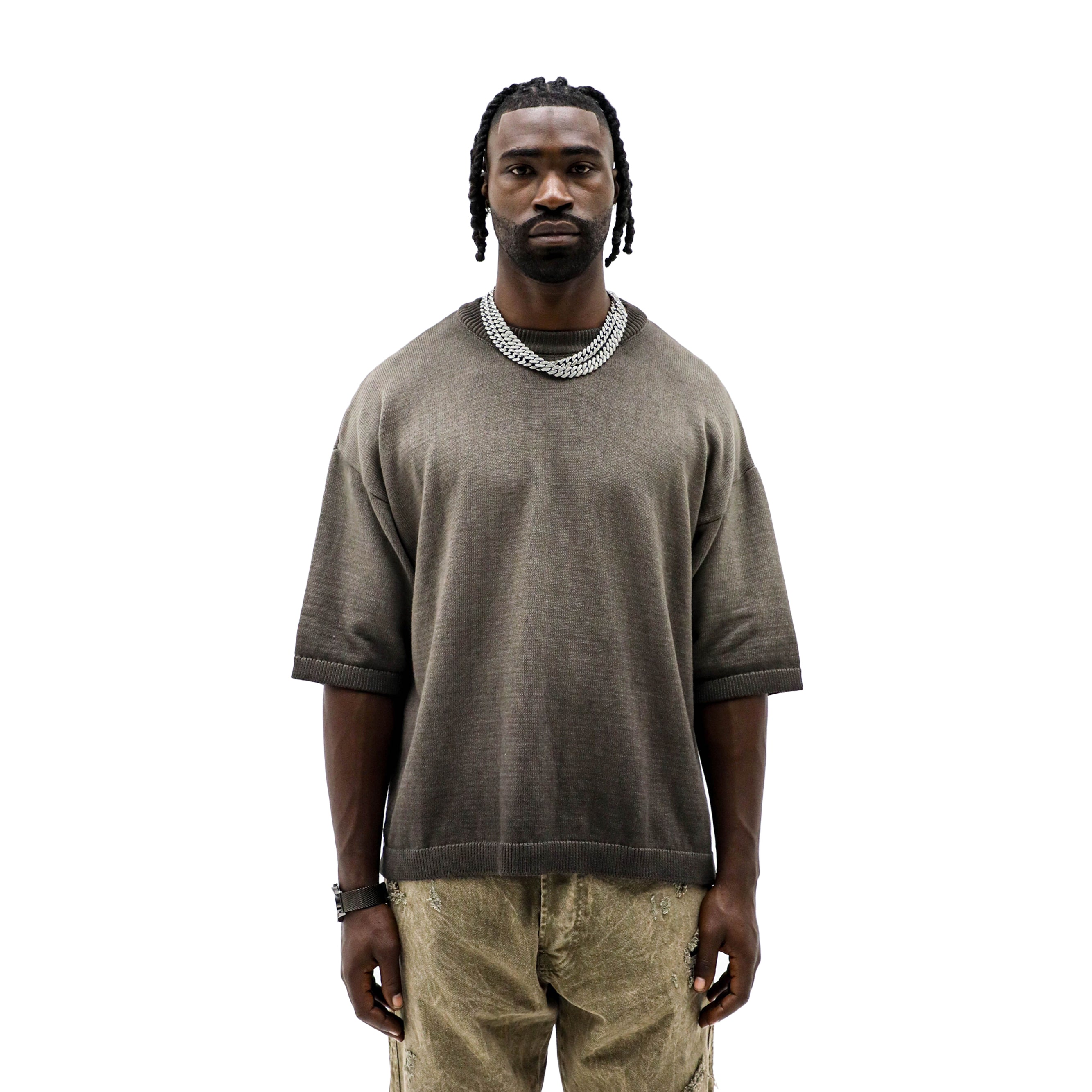 Black Island Khaki Knit