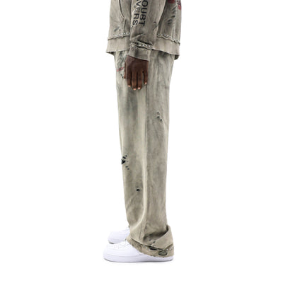 Black Island Distressed Jogger