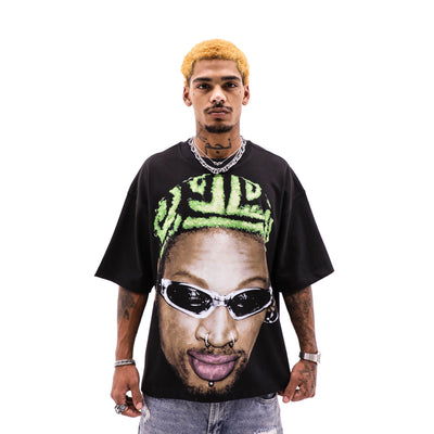 Public Relations The Worm T-shirt featuring a colorful graphic design on a casual cotton shirt.