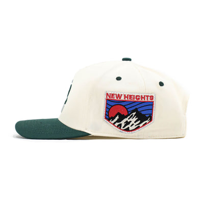 HeightsDistrict PR Varsity Snapback hat with team logo, featuring a classic baseball cap style and adjustable strap.