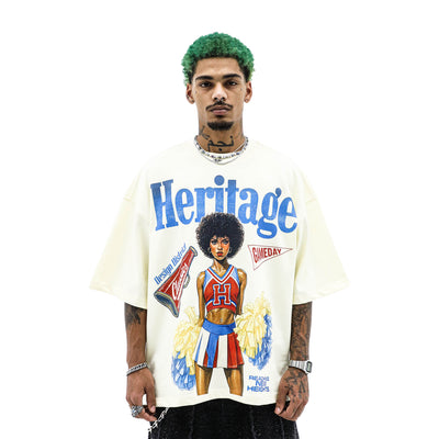 Heritage Classics Heritage GameDay T-shirt in black, featuring bold graphic print on front, casual fit, and soft cotton fabric.