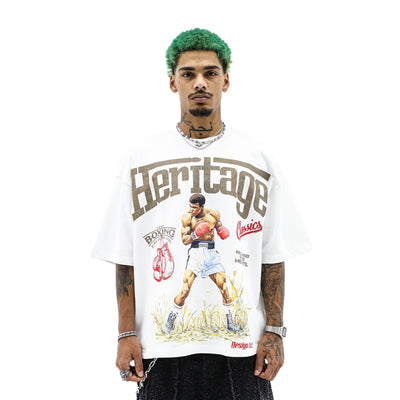 Heritage Classics King of the Ring T-shirt featuring bold graphic design on a comfortable cotton shirt.