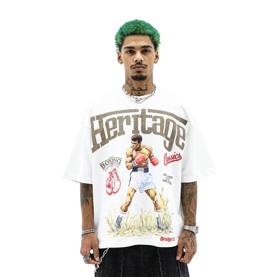 Heritage Classics King of the Ring T-shirt featuring bold graphic design on a comfortable cotton shirt.